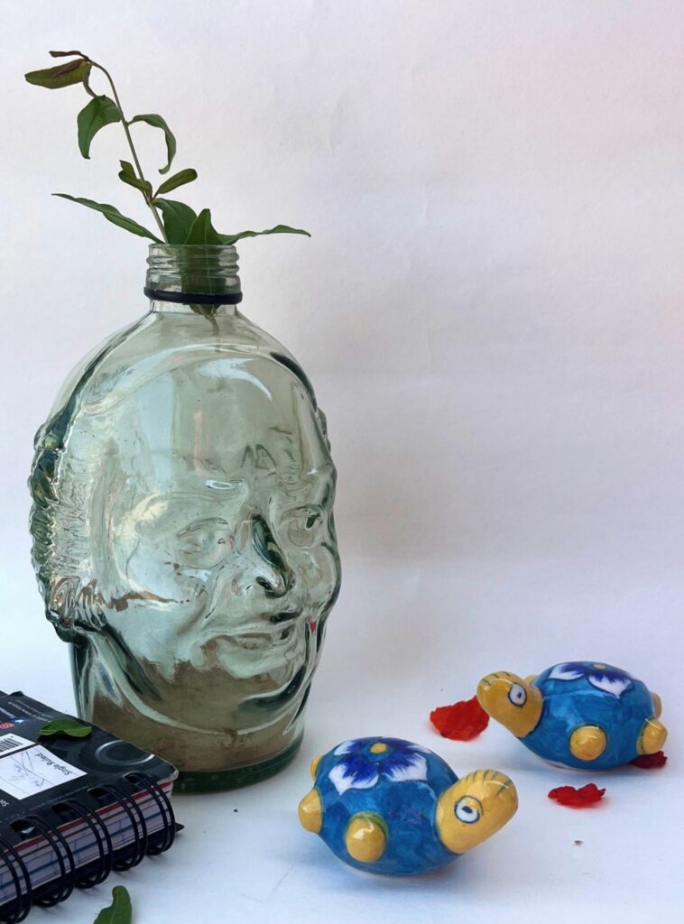 Blue Pottery Paper Weight