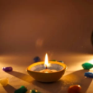 Blue Pottery Diya – Handmade Diwali Decor & Home Decoration- Pack of 5